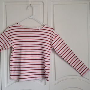 Orange and white Striped H&M long sleeves